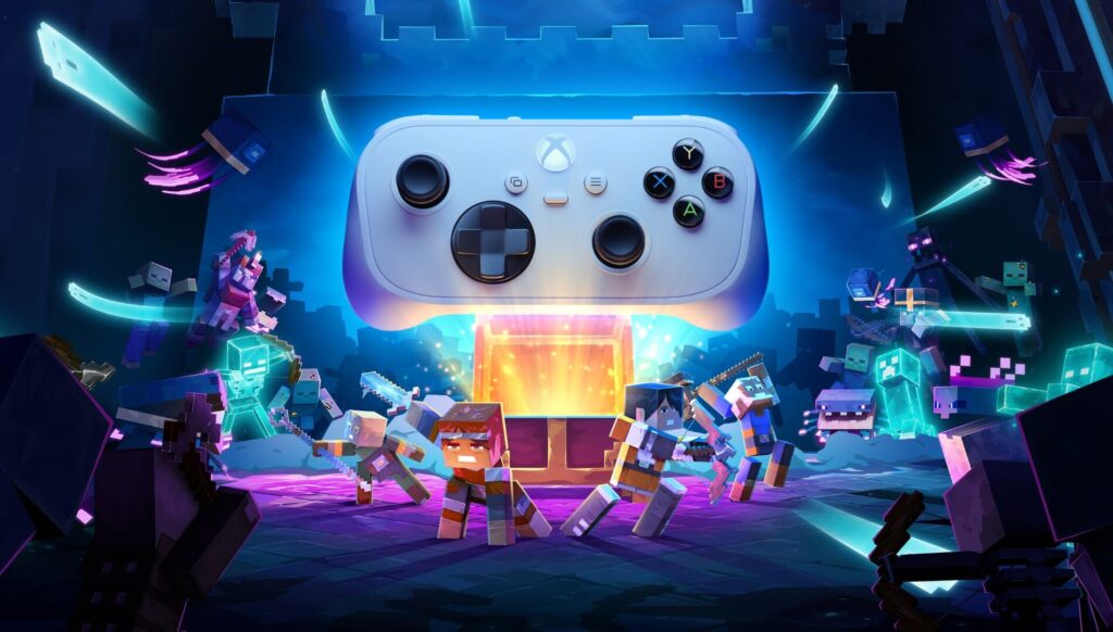 XBOX-Nano-Controller_Minecraft-Dungeons-II-7aa527a9b3e125426fac-1900x1080-1-1024x582 Xbox lança controle Nano por R$ 379 no Brasil
